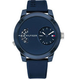  Shop Authentic Tommy Hilfiger Denim Blue Dial Blue Rubber Strap Watch for Men - 1791556 - Luxxuri