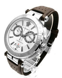  Shop Authentic Versace Aion Chronograph White Dial Brown Leather Strap Watch for Men - VBR010017 - Luxxuri