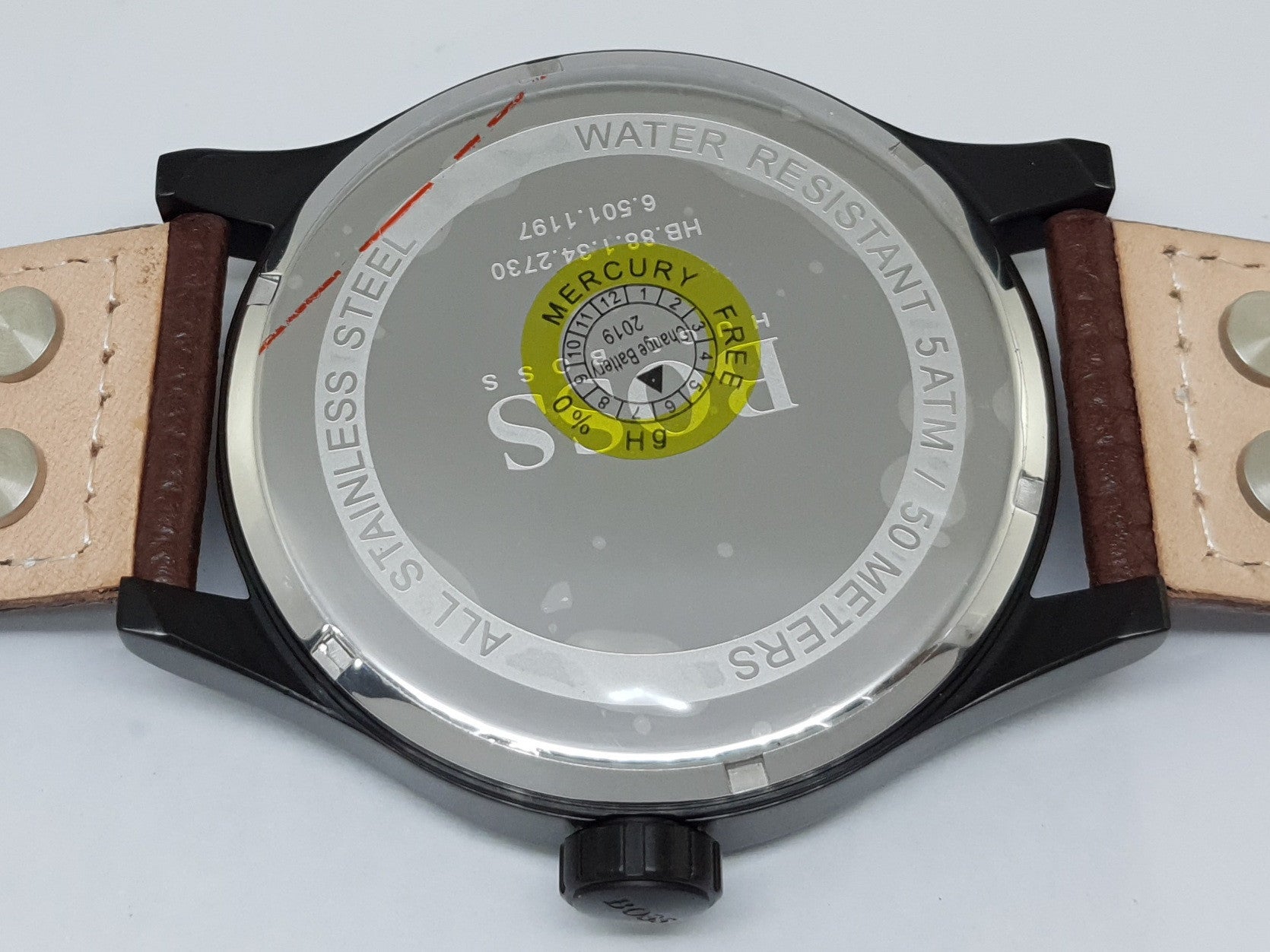  Shop Authentic Hugo Boss Aeroliner Maxx Black Dial Brown Leather Strap Watch For Men - 1513079 - Luxxuri