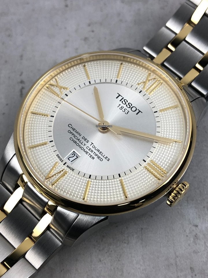  Shop Authentic Tissot Chemin des Tourelles Powermatic 80 Silver Dial Two Tone Steel Strap Watch for Men - T099.407.22.038.02 - Luxxuri