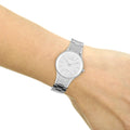  Shop Authentic Calvin Klein Simplicity White Dial Silver Steel Strap Watch for Women - K4323185 - Luxxuri