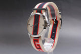  Shop Authentic Gucci G Timeless Quartz White Dial Two Tone NATO Strap Watch For Men - YA1264071 - Luxxuri
