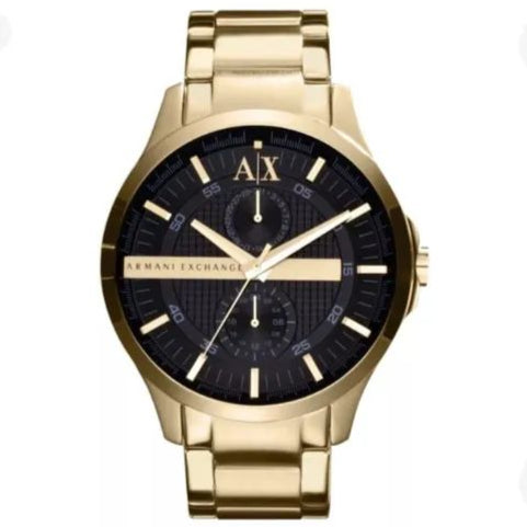  Shop Authentic Armani Exchange Hampton Chronograph Black Dial Gold Steel Strap Watch For Men - AX2122 - Luxxuri