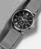  Shop Authentic Guess Delancey Black Dial Silver Mesh Bracelet Watch for Men - W0871G1 - Luxxuri