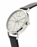 Shop Authentic Calvin Klein Evan White Dial Black Leather Strap Watch for Women - K7B231CY - Luxxuri