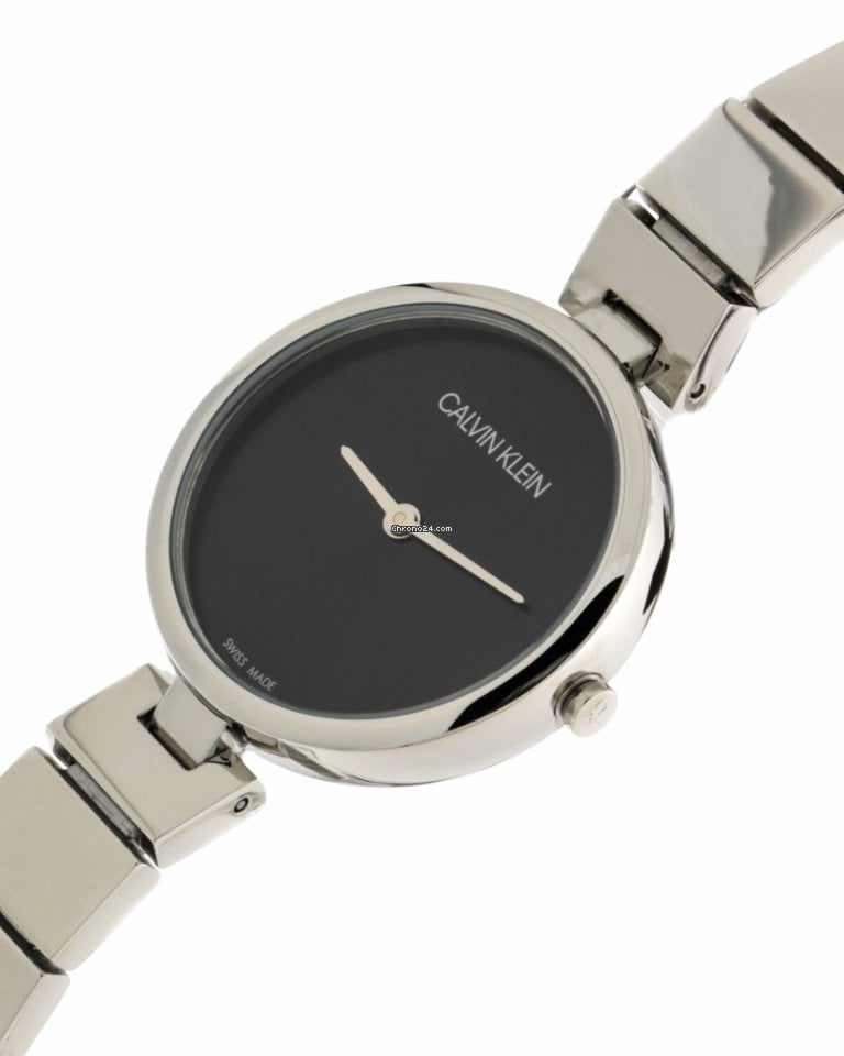 Shop Authentic Calvin Klein Authentic Black Dial Silver Steel Strap Watch for Women - K8G23141 - Luxxuri