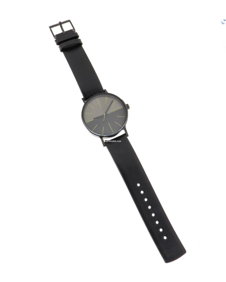  Shop Authentic Calvin Klein Boost Black Dial Black Leather Strap Watch for Men - K7Y214CL - Luxxuri