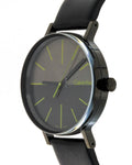  Shop Authentic Calvin Klein Boost Black Dial Black Leather Strap Watch for Men - K7Y214CL - Luxxuri