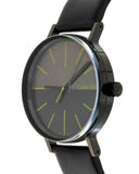 Shop Authentic Calvin Klein Boost Black Dial Black Leather Strap Watch for Men - K7Y214CL - Luxxuri
