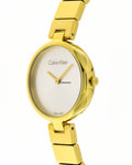  Shop Authentic Calvin Klein Authentic Silver Dial Gold Steel Strap Watch for Women - K8G23546 - Luxxuri