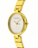  Shop Authentic Calvin Klein Authentic Silver Dial Gold Steel Strap Watch for Women - K8G23546 - Luxxuri