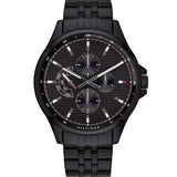  Shop Authentic Tommy Hilfiger Shawn Quartz Black Dial Black Steel Strap Watch for Men - 1791611 - Luxxuri