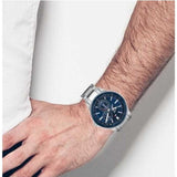  Shop Authentic Tommy Hilfiger Austin Blue Dial Silver Steel Strap Watch for Men - 1791640 - Luxxuri