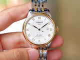  Shop Authentic Tissot T Classic Le Locle Powermatic 80 Silver Dial Two Tone Steel Strap Watch For Men - T0064072203301 - Luxxuri