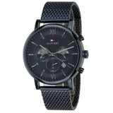  Shop Authentic Tommy Hilfiger Evan Blue Dial Blue Mesh Bracelet Watch for Men - 1710397 - Luxxuri