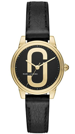  Shop Authentic Marc Jacobs Corie Black Dial Black Leather Strap Watch for Women - MJ1580 - Luxxuri