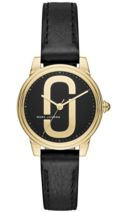  Shop Authentic Marc Jacobs Corie Black Dial Black Leather Strap Watch for Women - MJ1580 - Luxxuri