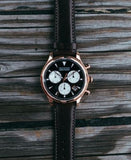  Shop Authentic Movado Heritage Calendoplan Chronograph Black Dial Brown Leather Strap Watch for Men - 3650021 - Luxxuri