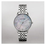  Shop Authentic Emporio Armani Classic Quartz Mother of Pearl Dial Silver Steel Strap Watch For Women - AR1602 - Luxxuri