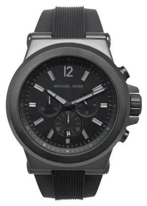  Shop Authentic Michael Kors Dylan Black Dial Black Rubber Strap Watch for Men - MK8152 - Luxxuri