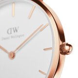  Shop Authentic Daniel Wellington Petite St Mawes White Dial Brown Leather Strap Watch For Women - DW00100175 - Luxxuri