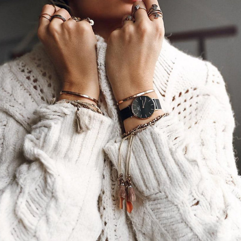  Shop Authentic Daniel Wellington Petite Ashfield Black Dial Black Mesh Strap Watch For Women - DW00100245 - Luxxuri