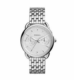  Shop Authentic Fossil Tailor Silver Dial Silver Steel Strap Watch for Women - ES3712 - Luxxuri