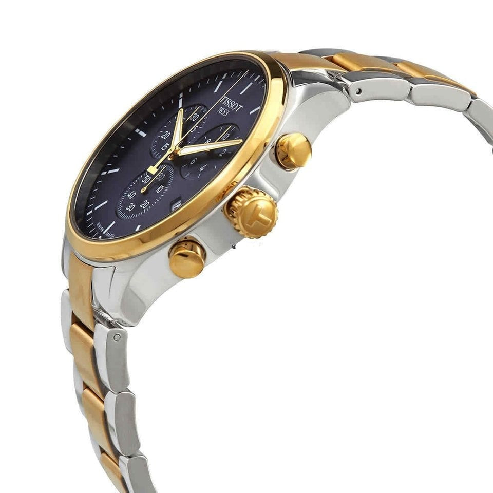  Shop Authentic Tissot Chrono XL Classic Blue Dial Two Tone Steel Strap Watch for Men - T116.617.22.041.00 - Luxxuri
