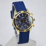  Shop Authentic Guess Catalina Blue Gold Tone Blue Silicone Strap Watch For Women - W0562L2 - Luxxuri