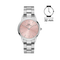  Shop Authentic Daniel Wellington Iconic Link Pink Dial Silver Steel Strap Watch For Women - DW00100327 - Luxxuri
