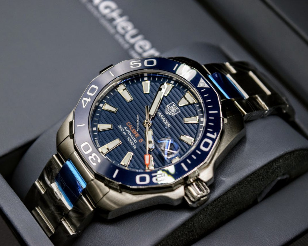 Tag Heuer Aquaracer Blue Dial Watch for Men - WAY211C.BA0928