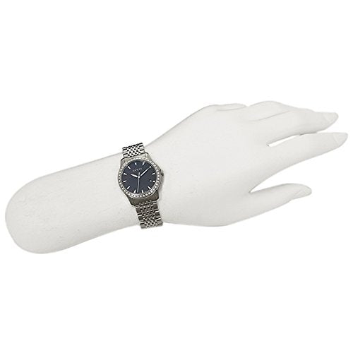  Shop Authentic Gucci G Timeless Diamonds Mother of Pearl Black Dial Silver Mesh Bracelet Watch For Women - YA126507 - Luxxuri