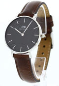  Shop Authentic Daniel Wellington Classic Petite Bristol Black Dial Brown Leather Strap Watch For Women - DW00100177 - Luxxuri