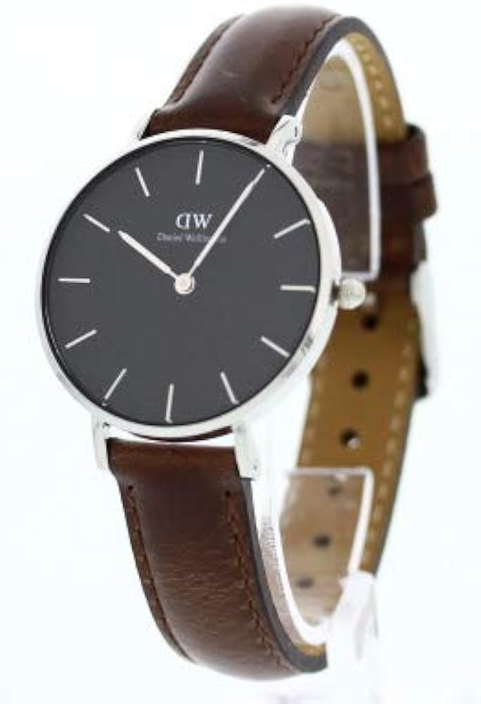 Shop Authentic Daniel Wellington Classic Petite Bristol Black Dial Brown Leather Strap Watch For Women - DW00100177 - Luxxuri