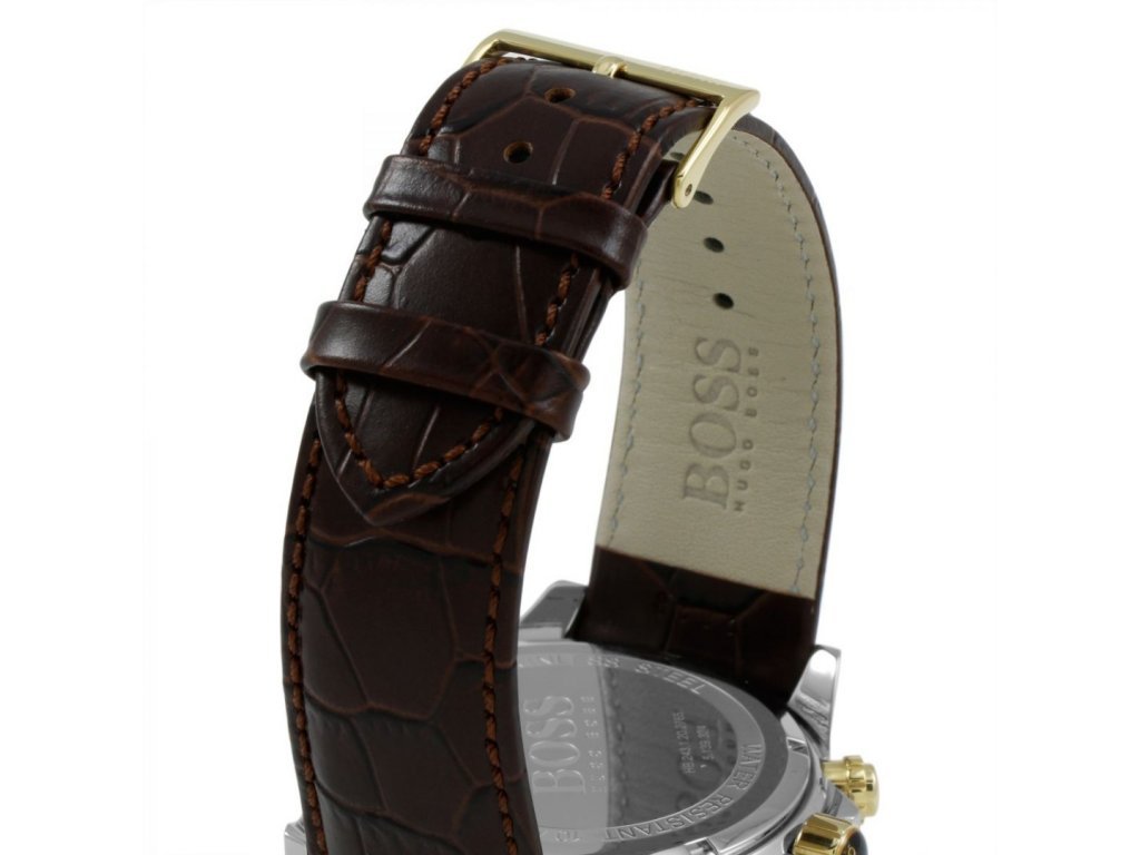  Shop Authentic Hugo Boss Ikon White Dial Brown Leather Strap Watch for Men - 1513174 - Luxxuri