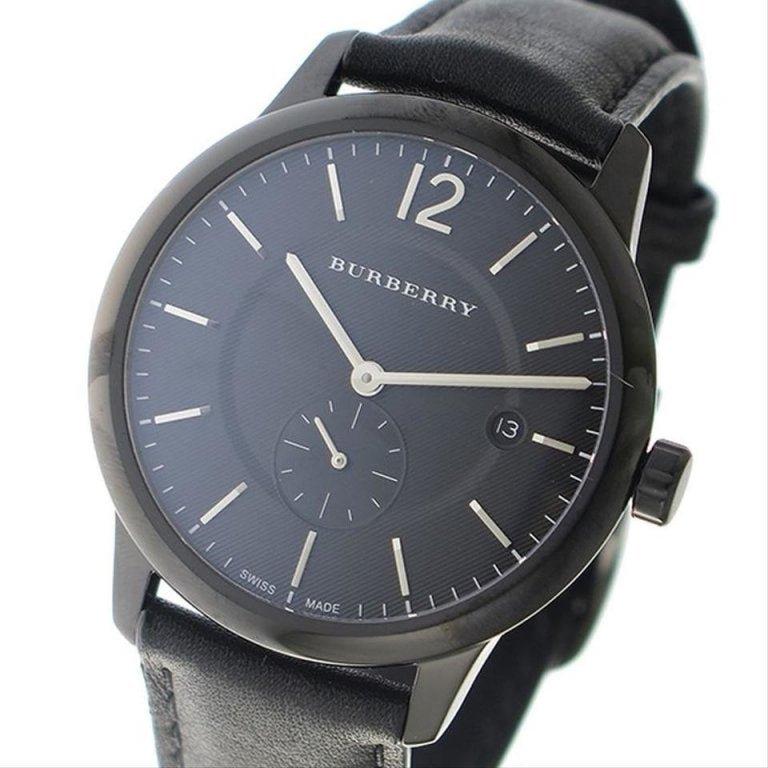  Shop Authentic Burberry The Classic Black Dial Black Leather Strap Watch for Men - BU10003 - Luxxuri