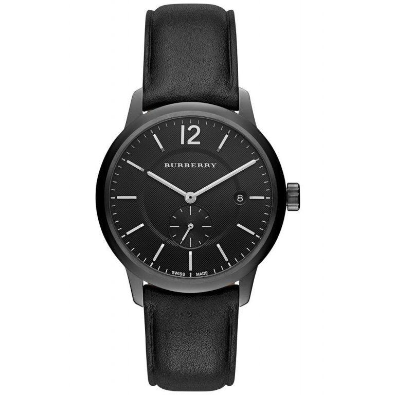  Shop Authentic Burberry The Classic Black Dial Black Leather Strap Watch for Men - BU10003 - Luxxuri