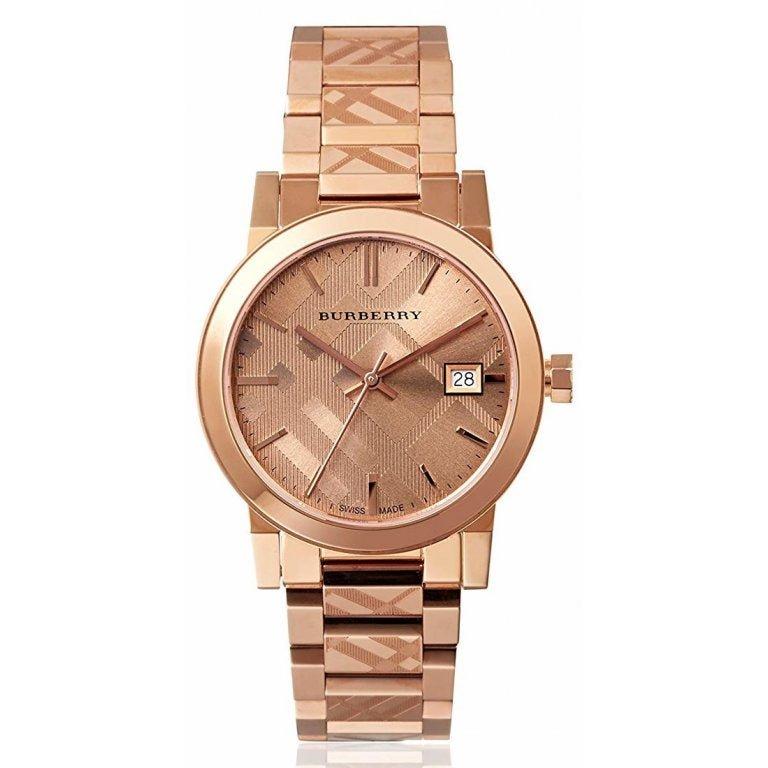  Shop Authentic Burberry The City Rose Gold Dial Rose Gold Steel Strap Watch for Women - BU9146 - Luxxuri