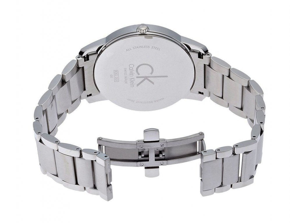  Shop Authentic Calvin Klein City Silver Dial Silver Steel Strap Watch for Men - K2G2G146 - Luxxuri