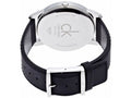  Shop Authentic Calvin Klein City Date Silver Dial Black Leather Strap Watch for Men - K2G2G1C6 - Luxxuri