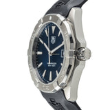  Shop Authentic Tag Heuer Aquaracer Quartz Blue Dial Black Rubber Strap Watch for Men - WAY1112.FT8021 - Luxxuri