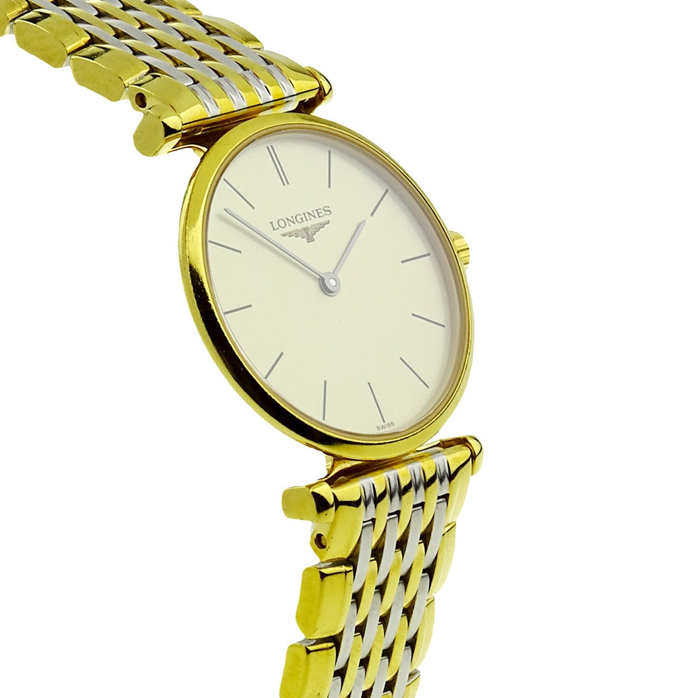  Shop Authentic Longines La Grande Classique De Longines Gold Dial Two Tone Mesh Bracelet Watch for Women - L4.755.2.32.7 - Luxxuri