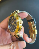  Shop Authentic Versace V-Race Quartz Black Dial Black Leather Strap Watch For Men - VEBV00119 - Luxxuri