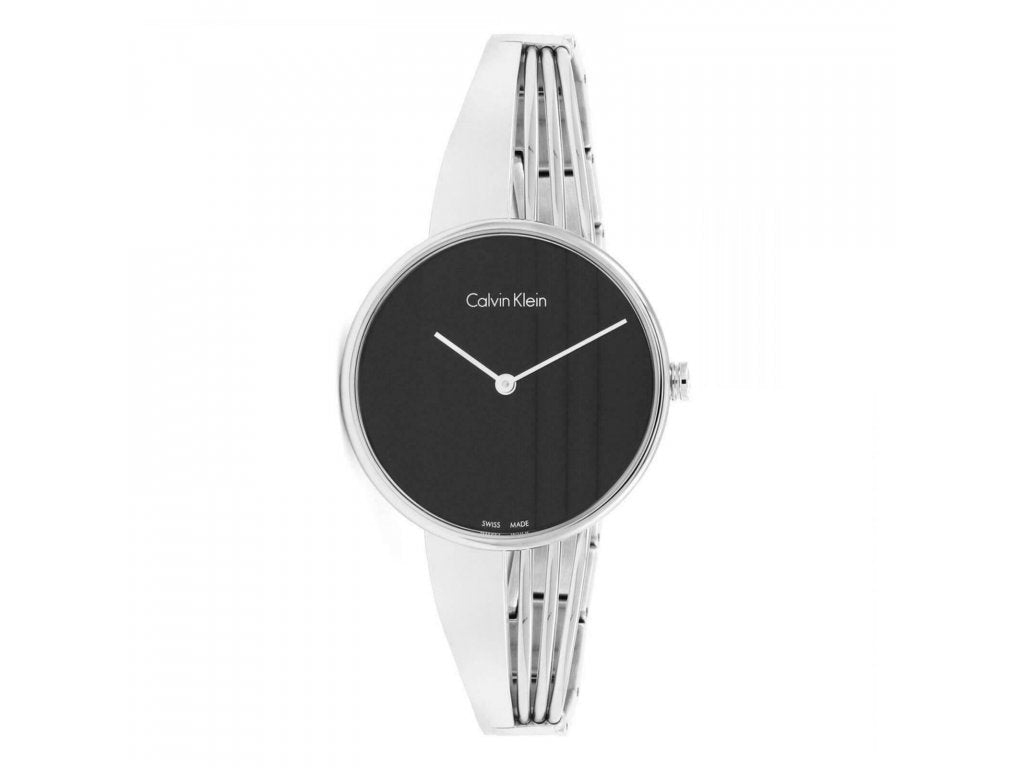  Shop Authentic Calvin Klein Drift Black Dial Silver Steel Strap Watch for Women - K6S2N111 - Luxxuri