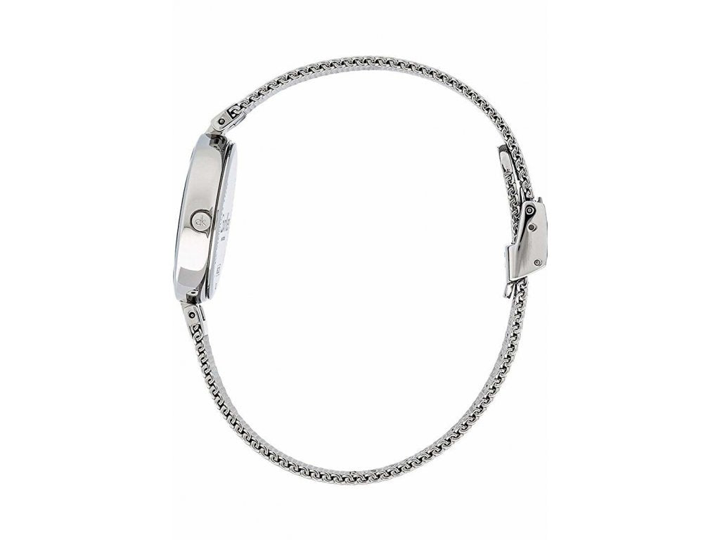  Shop Authentic Calvin Klein Authentic Black Dial Silver Mesh Bracelet Watch for Women - K8G23121 - Luxxuri