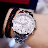  Shop Authentic Tissot PRC 200 Chronograph Quartz Silver Dial Silver Steel Strap Watch For Men - T055.417.11.037.00 - Luxxuri