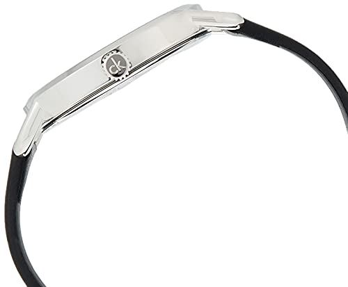  Shop Authentic Calvin Klein Minimal Black Dial Black Leather Strap Watch for Women - K3M231C4 - Luxxuri
