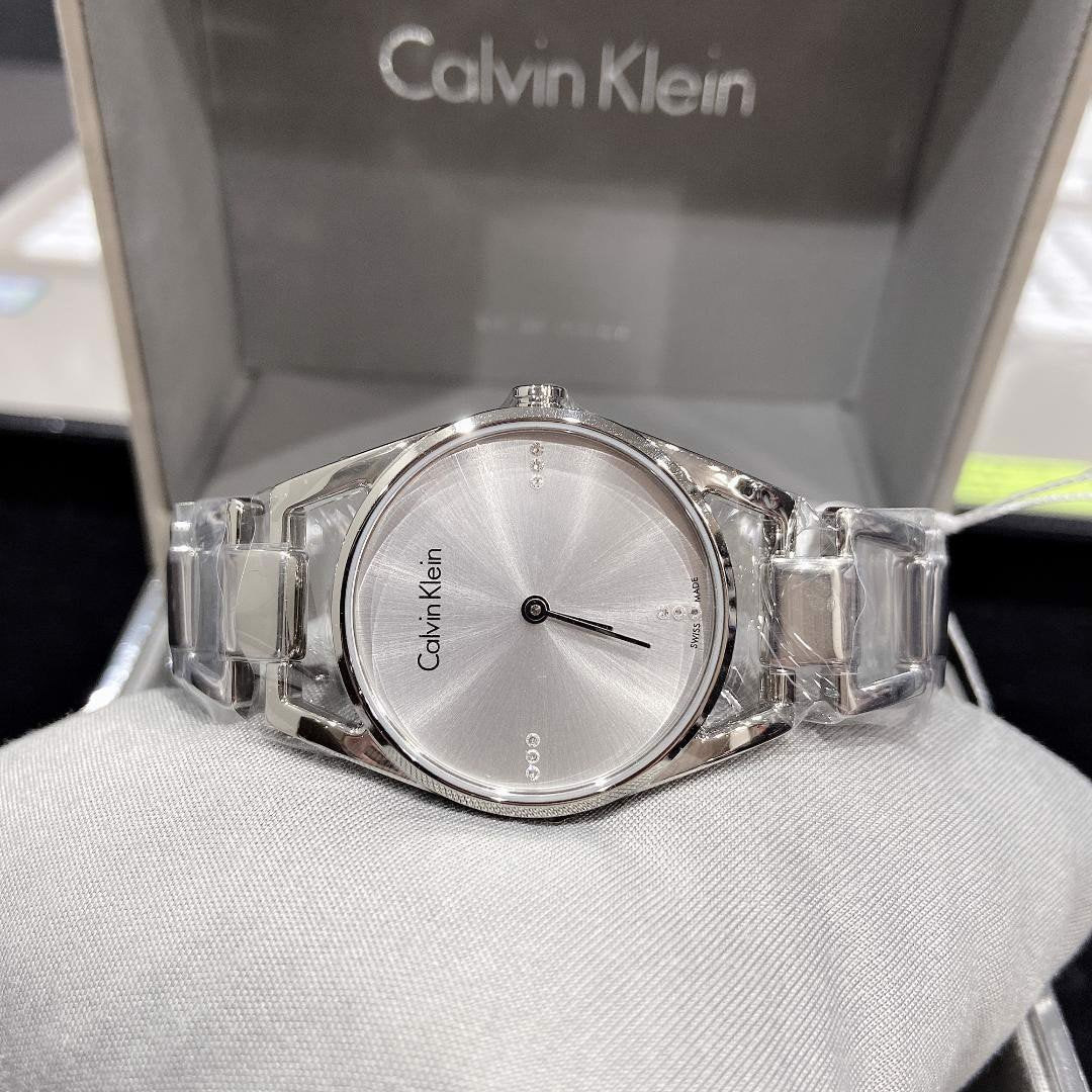  Shop Authentic Calvin Klein Dainty Diamonds Silver Dial Sliver Steel Strap Watch for Women - K7L2314T - Luxxuri