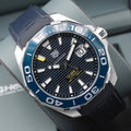 Shop Authentic Tag Heuer Aquaracer Blue Dial Watch for Men - WAY201B.FT6150 - Luxxuri