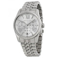  Shop Authentic Michael Kors Lexington Silver Dial Silver Steel Strap Watch for Women - MK5555 - Luxxuri